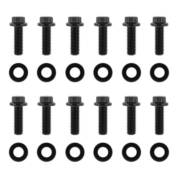 TrackTech Up-Pipe Bolts + Washers For 2001-2016 Chevrolet Duramax 6.6L LB7 LLY LBZ LMM LML