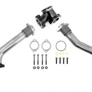 SPOOLOGIC 304 Stainless Steel Bellowed Up-pipes and gaskets 1999.5-2003 7.3L Powerstroke