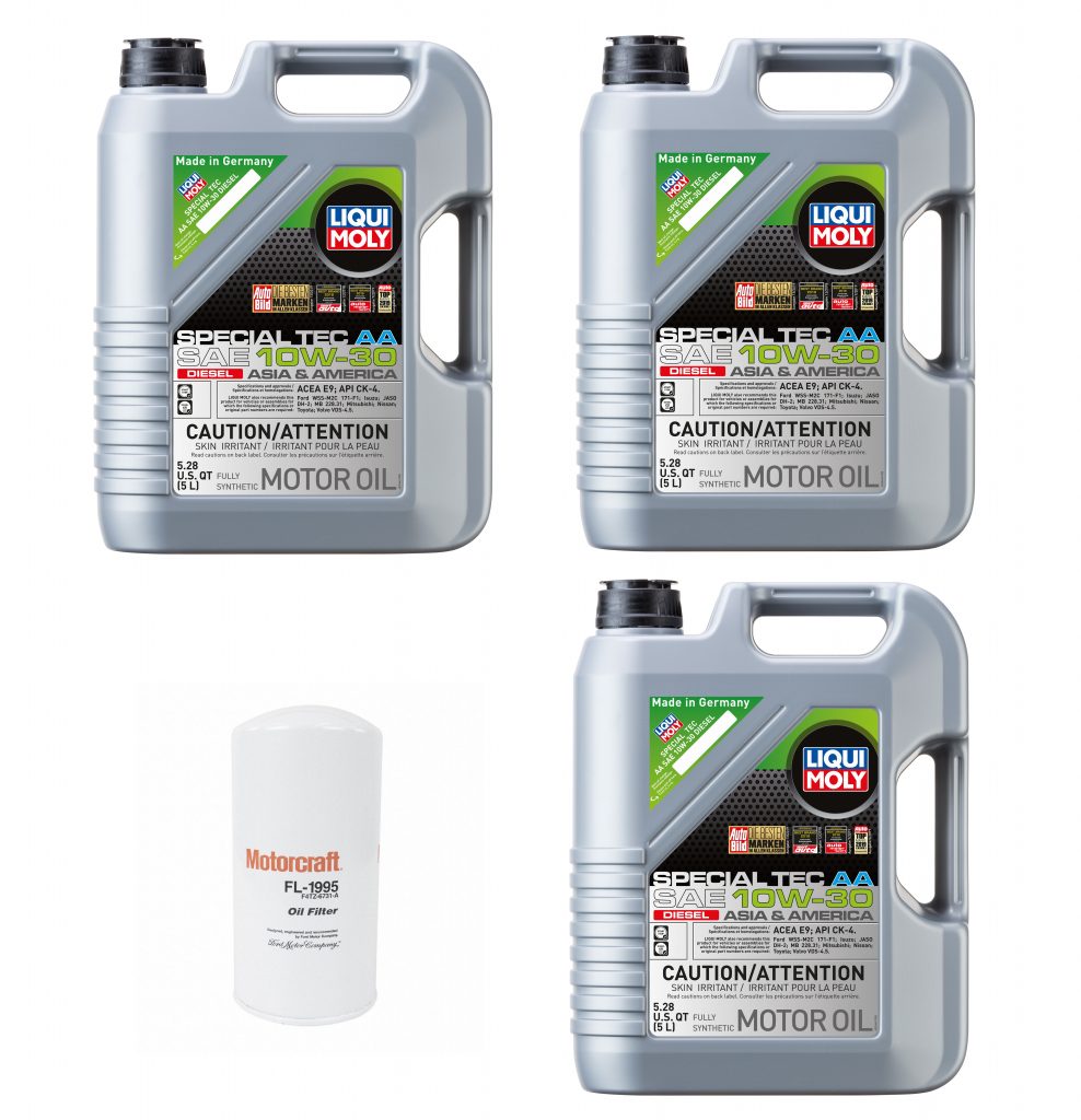 10W-30 Liqui Moly Oil Change Kit For 2011-2021 6.7L Ford Powerstroke