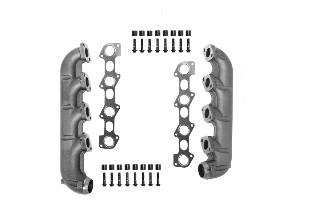 SPOOLOGIC High Flow Exhaust Manifold Kit with Hardware for 2003-2010 6.0L Powerstroke