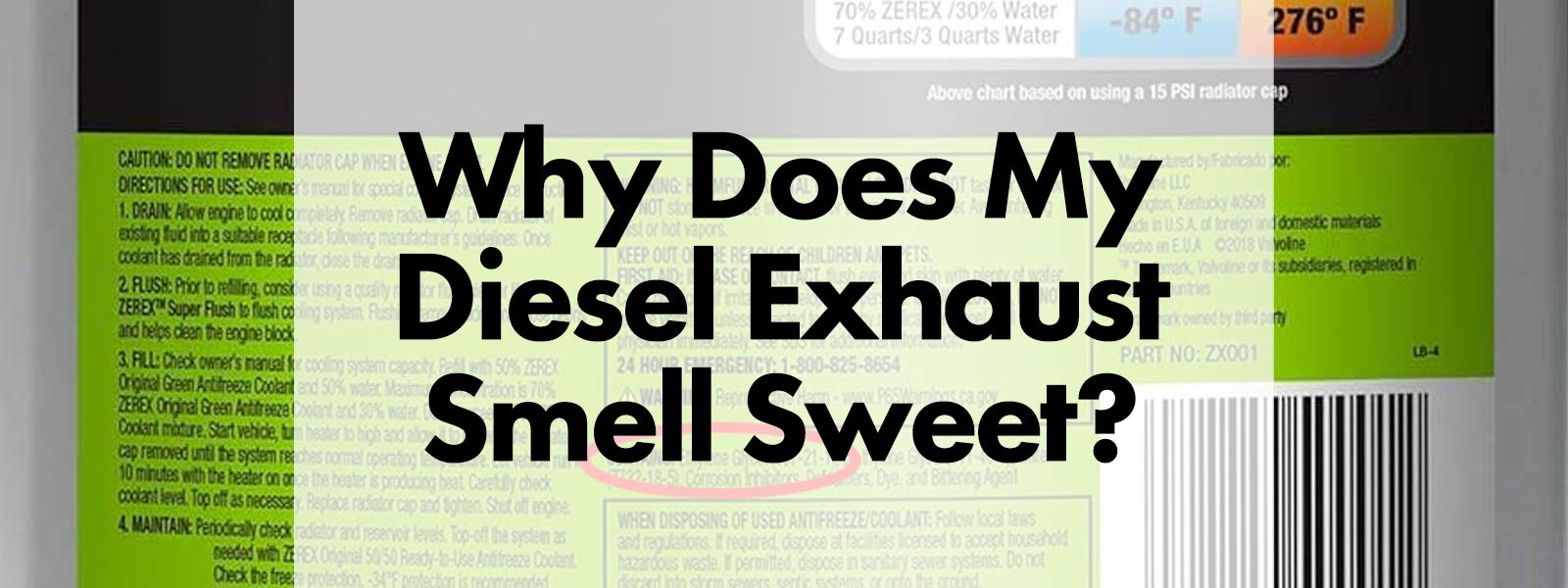 Why Does My Diesel Exhaust Smell Sweet?
