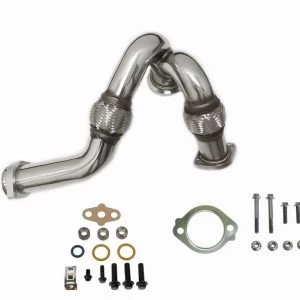 SPOOLOGIC High Flow Turbo Up-Pipes Gaskets Hardware for 2003-2007 6.0L Powerstroke