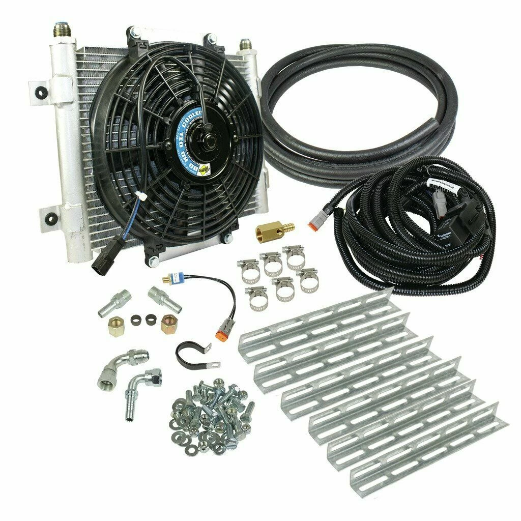 BD Diesel Auxiliary Transmission Cooler with Fan